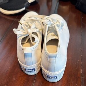 Keds Women’s Classic White Platform Sneakers Like new